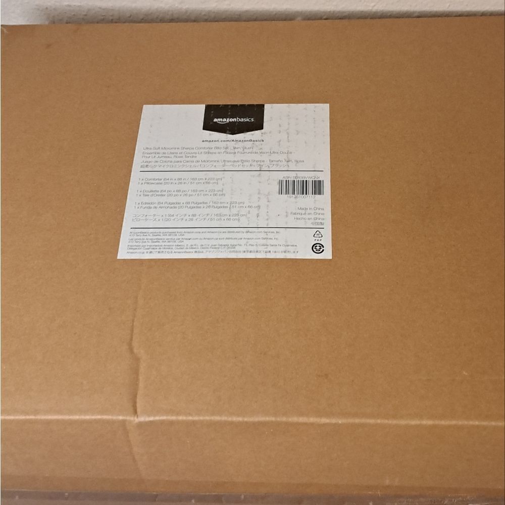 Ultra soft micromink sherpa comforter bed set blush twin new in box - Picture 6 of 7